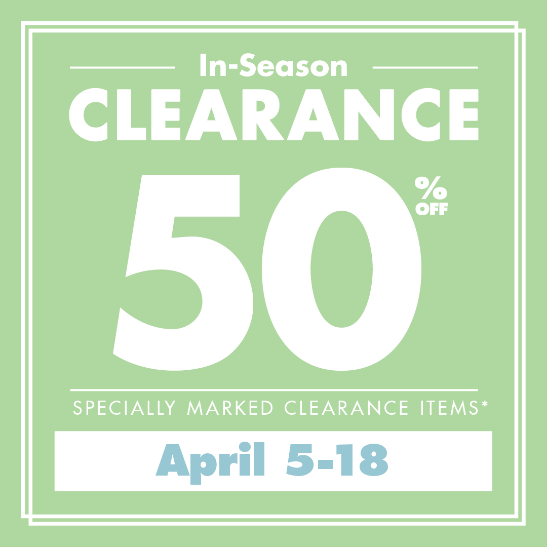 50% OFF clearance