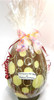 Hollow milk chocolate art egg 215mm high $38.50