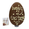 "Happy Easter" hollow milk chocolate egg 215mm $38.50