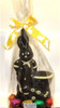 "Mr. Suave" hollow bunny decorated -235mm- dark $27.50
