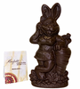 "Beach Bunny" Easter rabbit - plain dark - vegan 200mm - $27.50
