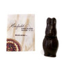 Easter Bunny - dark chocolate - vegan (flat bottom)  in cello bag $3.50