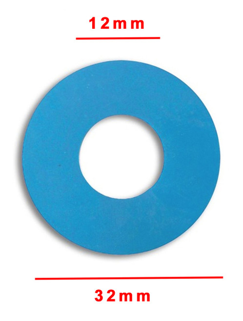 Rubber Sucker Black w/Wings - replaces Heidelberg # 42-016-073, (12) OD 17mm X H 8mm X ID 7.5mm