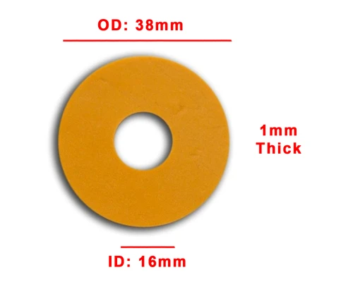 Bag of 25 Flat Rubber Suckers, 1-1/2" X 5/8" X 1mm - Tan