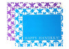 Hanukkah Menorah Laminated easy clean Drip Mat/ wax protector Set of 2 