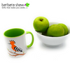 'Flights of Fancy': Hoopoe Bird of Israel Green Coffee or Tea Mug 