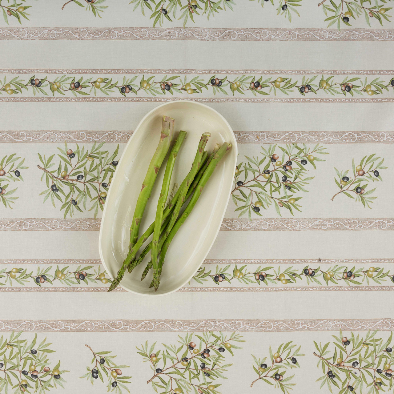 Barbara Shaw Gifts Olive Branch French Provencal Tablecloth