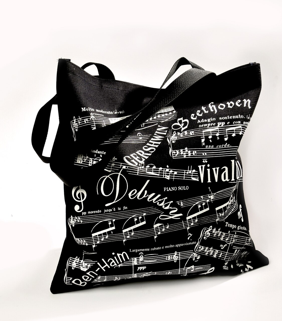 Piano Music Note Watercolor Tote Bag - 84Hoods© Personalized Shoes, Shirts  & More