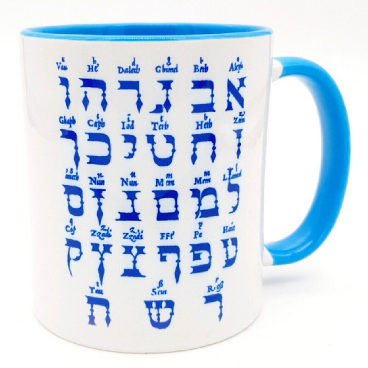 Hebrew Letters alphabet Giambattista Palatino - Coffee Mug