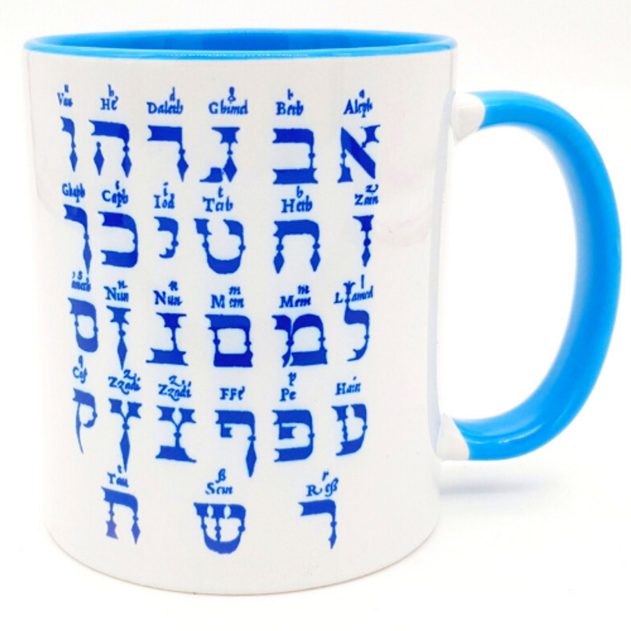 Hebrew Letters alphabet Giambattista Palatino - Coffee Mug