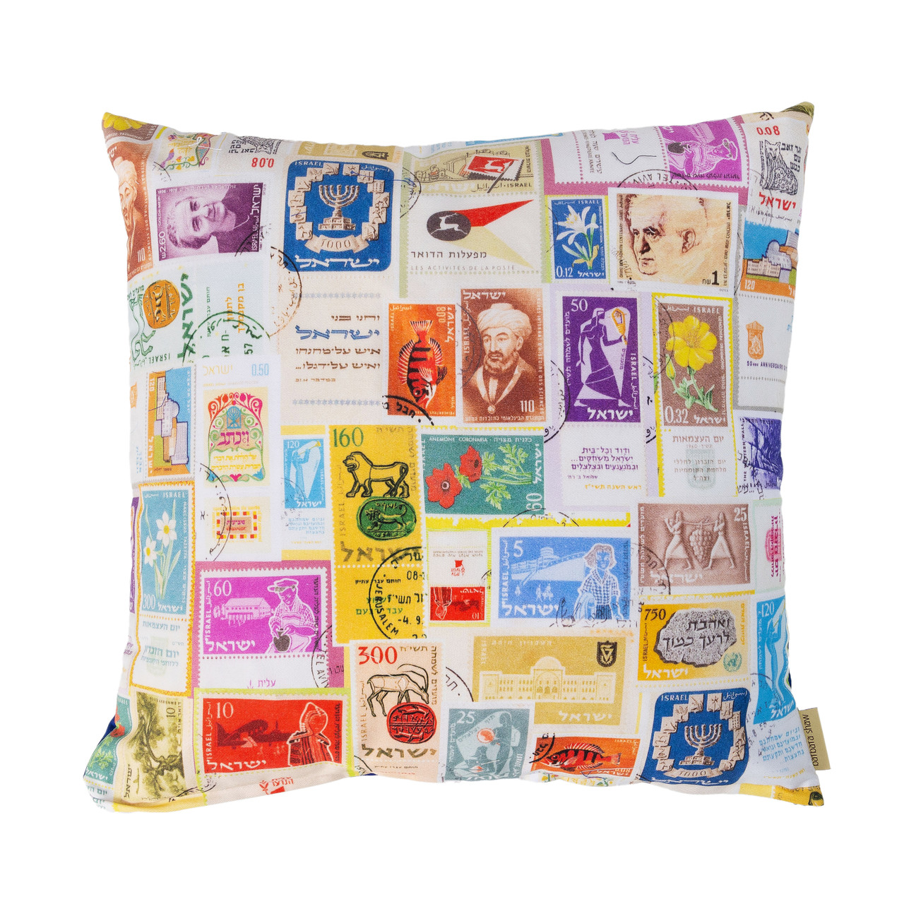 Israeli Stamps Cushion Cover - Thumbnail 2