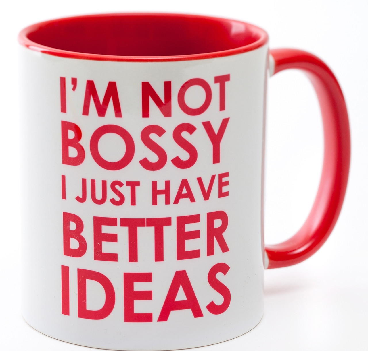 I M Not Bossy I Just Have Better Ideas Jewish Funny Red Coffee Mug
