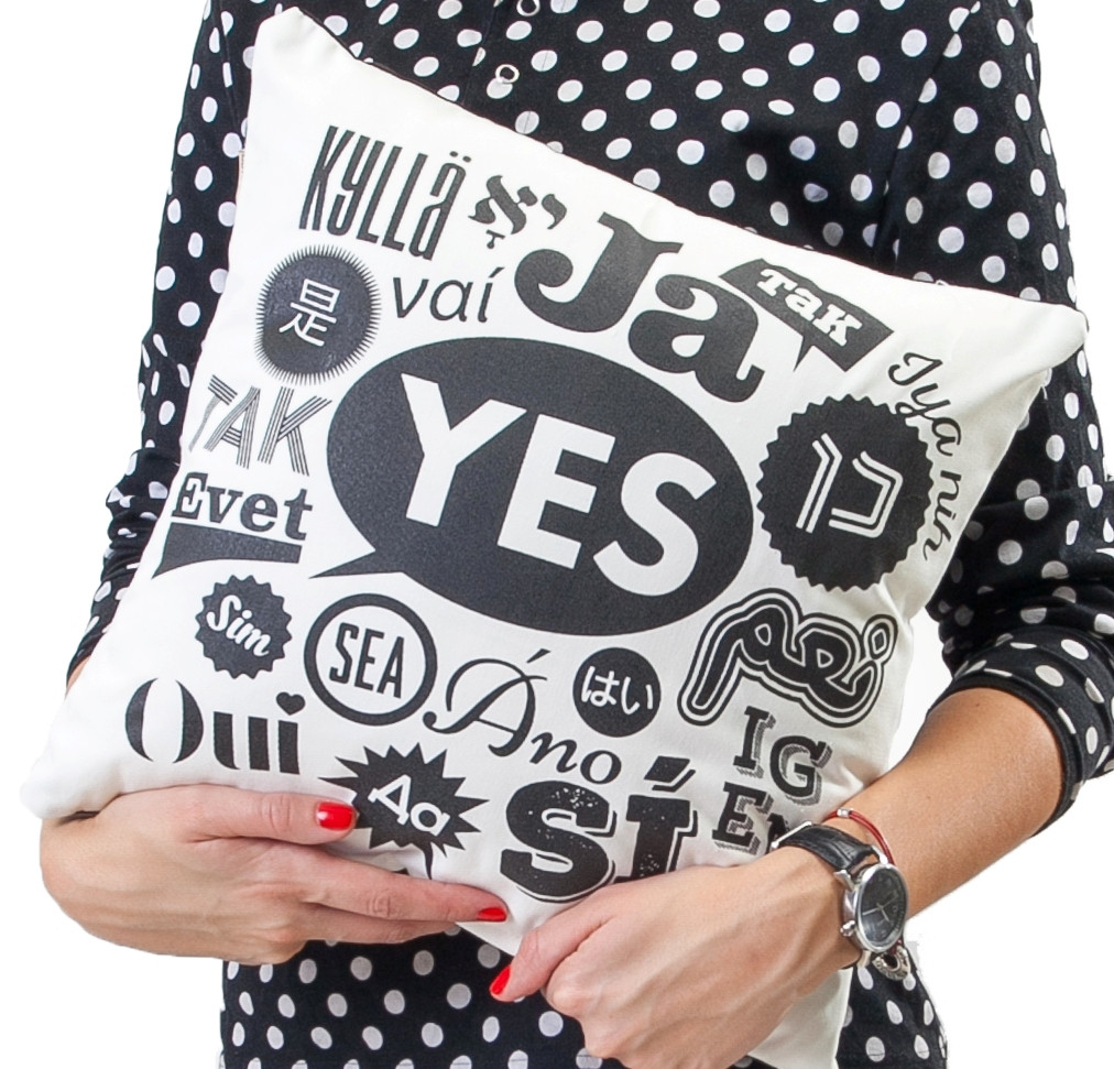 Barbara Shaw Gifts Say Yes! Cushion
