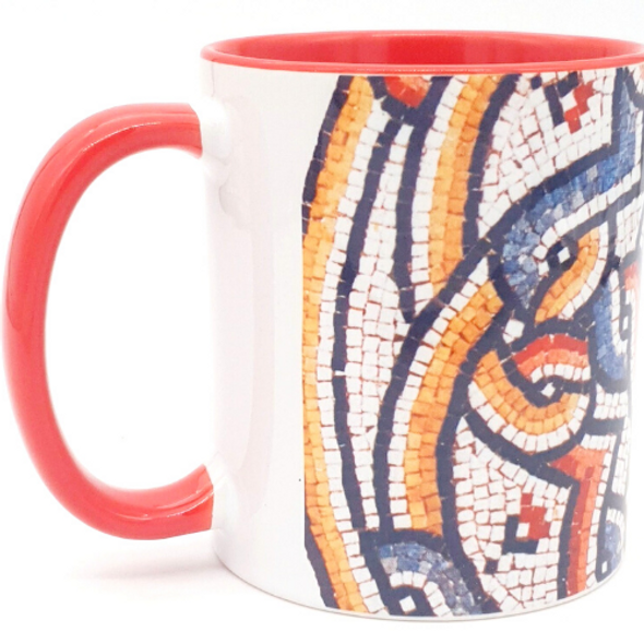 "To every thing there is a season" Red mosaic Coffee Mug