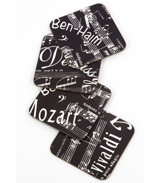 Music Notes Coasters Set of 4