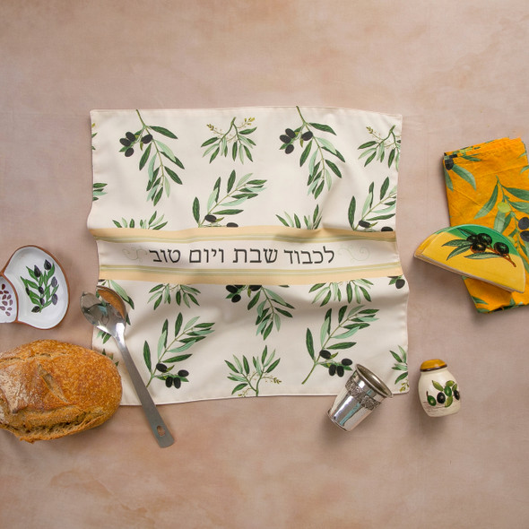 Challah Cover - Olive Branch