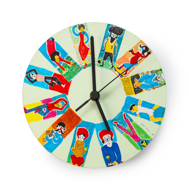 Faces of Israel wall clock for the home