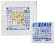 Barbara Shaw modern Matza Cover and Afikoman Passover Set Modern letter Design