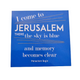 Jerusalem quotes colorful fridge magnets set of 6