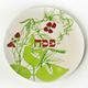 Botanical themed spring green Passover Seder table set 