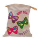  Happy Purim mishloach manot bag with colorful masks design made from cotton 