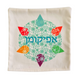 Aqua Bloom Rainbow Droplets Design Passover Matzah Cover and afikoman Bag Set for Passover Seder Night