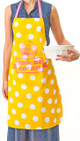 Cupcake Apron "She's Pretty and She Bakes" in Hebrew 