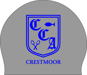 Silver Silicone cap with Royal logo -  Crestmoor