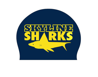 Navy silicone cap - Skyline 