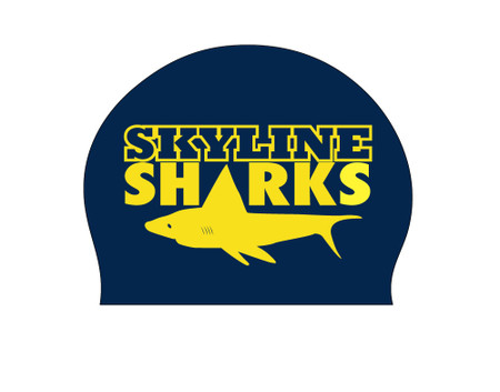 Navy silicone cap - Skyline 