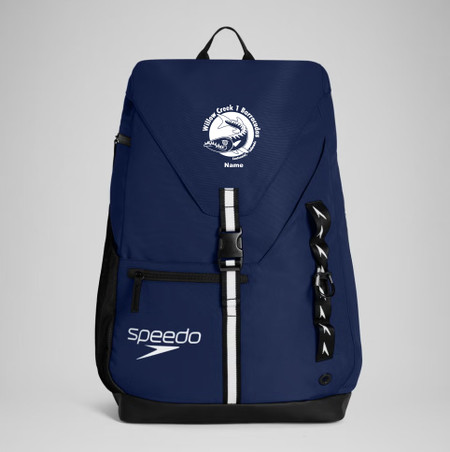 Willow Creek 1 Speedo 35L Team Rucksack backpack with name and logo 