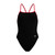 SPEEDO BLK/ RED Female  Turnback Suit - DCC