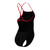 SPEEDO BLK/ RED Female  Turnback Suit - DCC