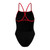 SPEEDO BLK/ RED Female  Turnback Suit - DCC