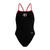 SPEEDO BLK/ RED Female  Turnback Suit - DCC