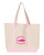 Q-Tees 34.6L Large Canvas Tote- Dam West
