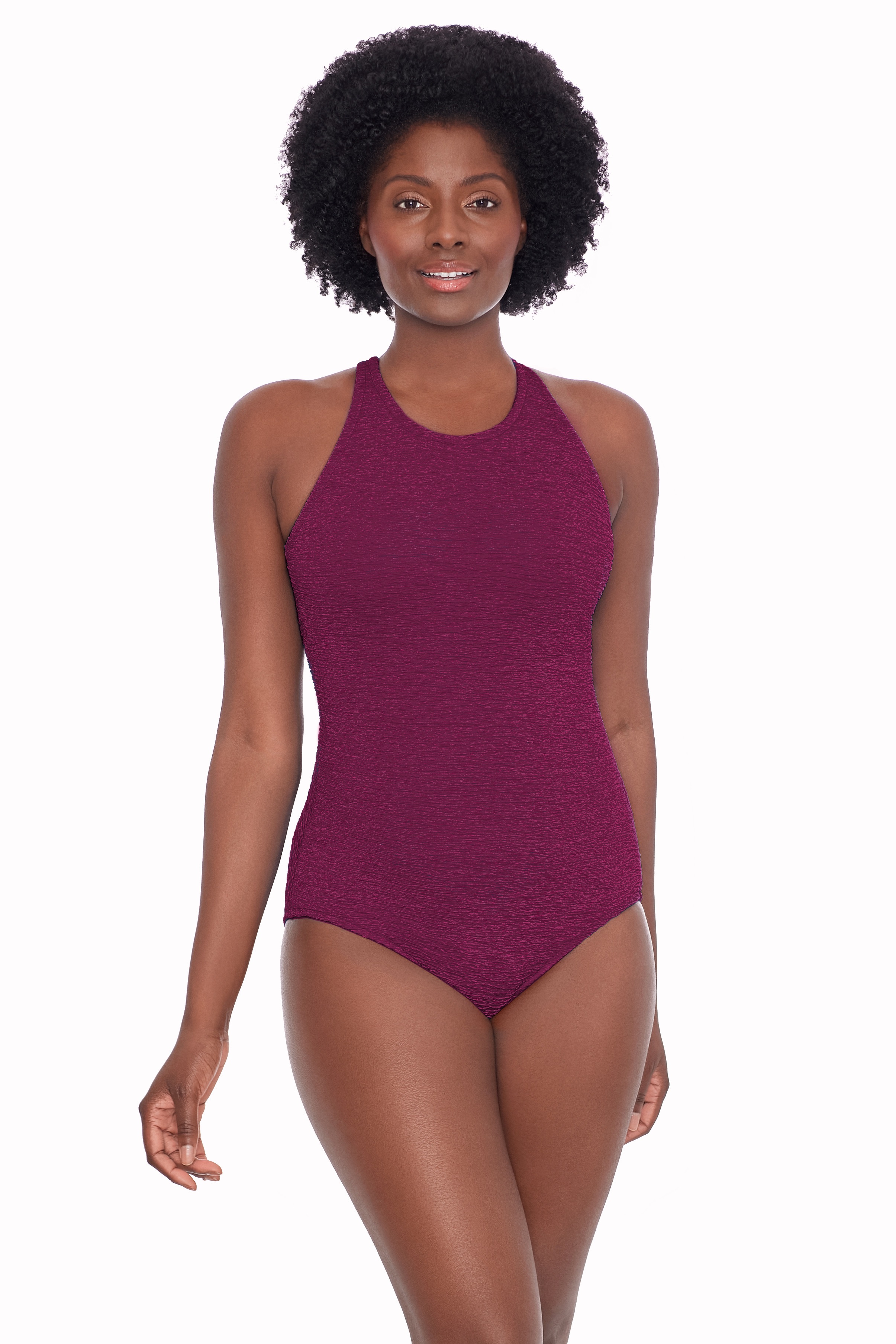 Polyester Krinkle High Neck - Swim 'N Things