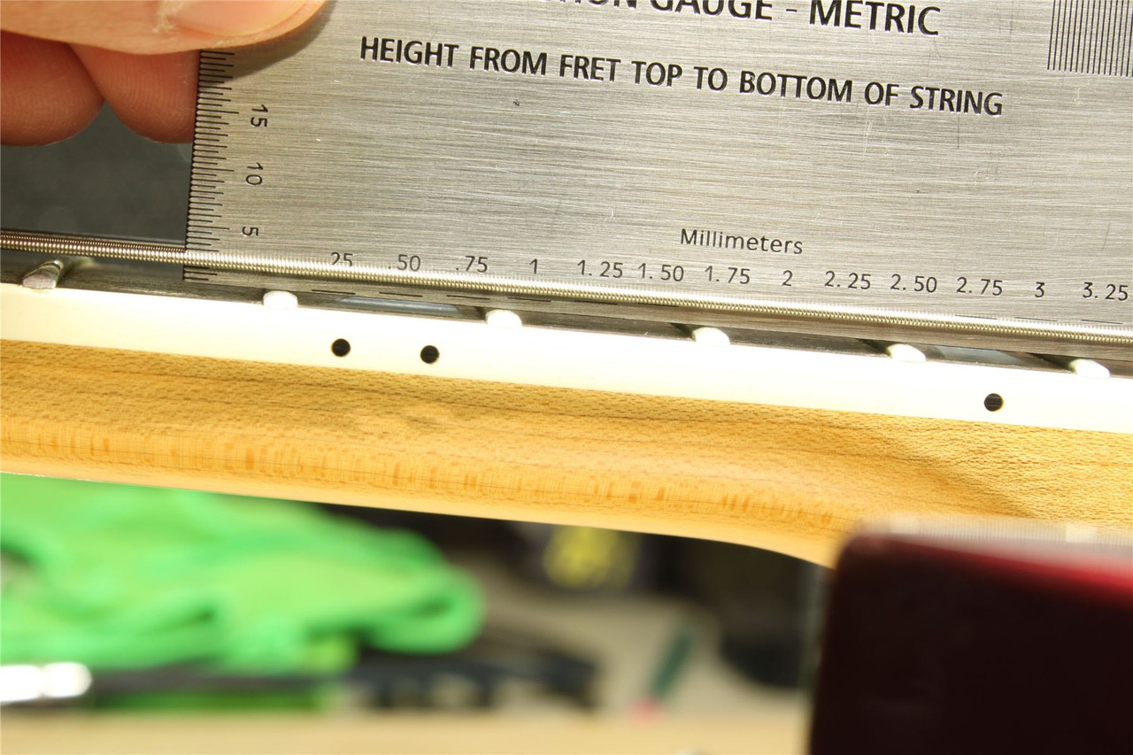 String Action Gauge Metric Ruler Guitar Setup Tool Philadelphia Luthier Tools And Supplies Llc