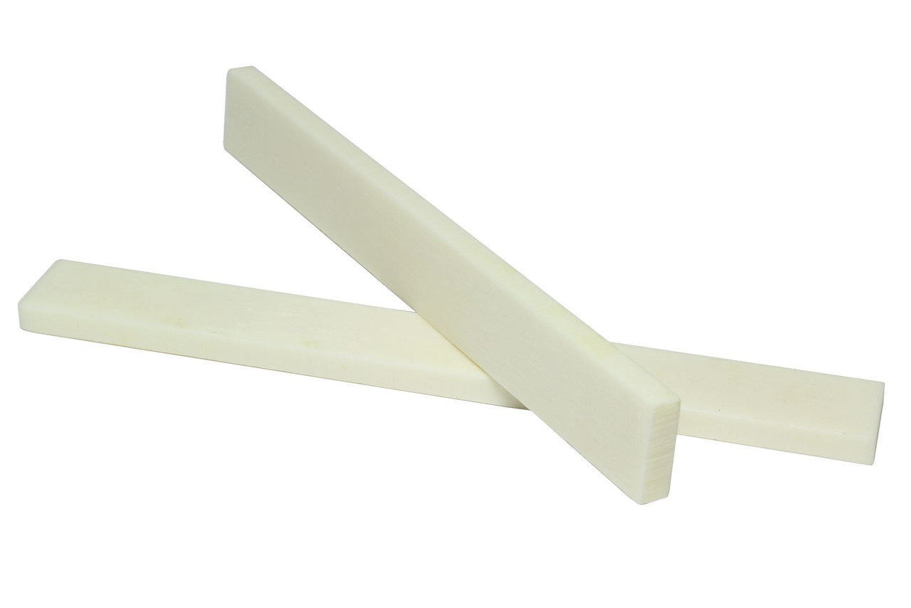Craft The Perfect Tone With This Bitterroot Guitars Acoustic Saddle Blank. Made From Bone, It's Tall And Medium, Measuring 83x12x3.1mm.