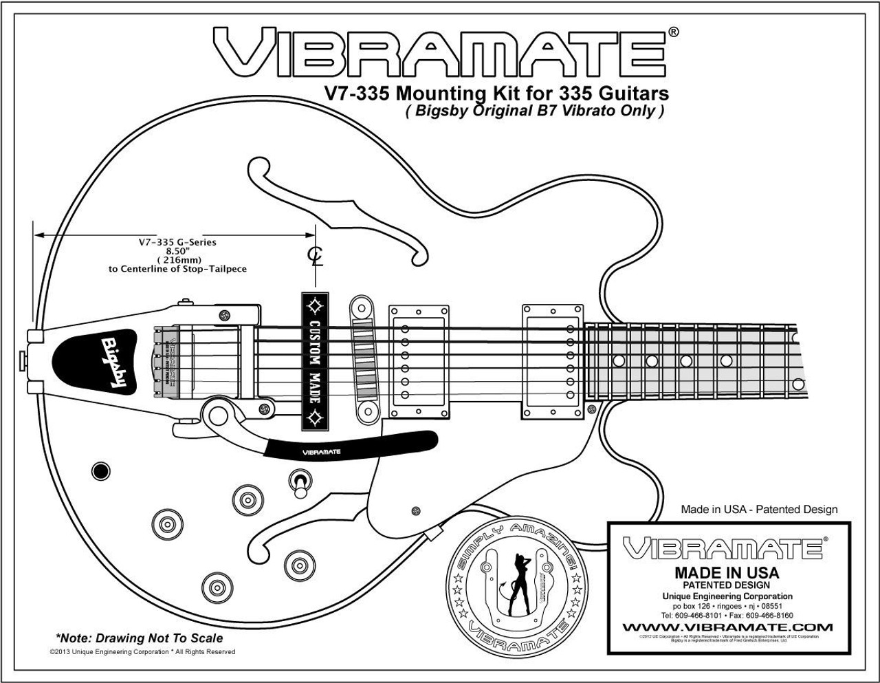 Vibramate V7-335 Arch Top Gibson 8.5