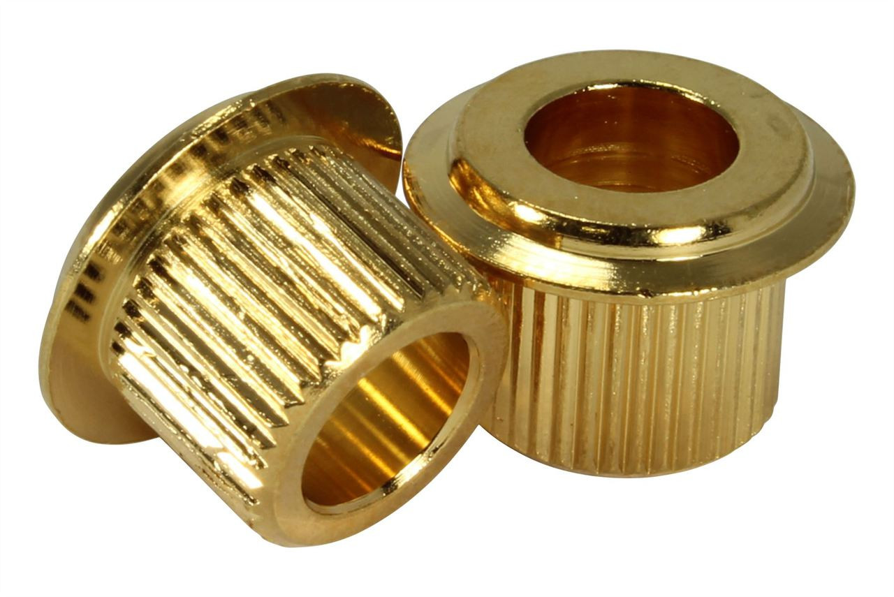 AllParts 10mm Conversion Bushings w/ large flange Set of 6 Gold