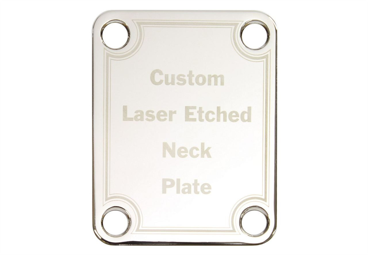 Custom strat shop neck plate