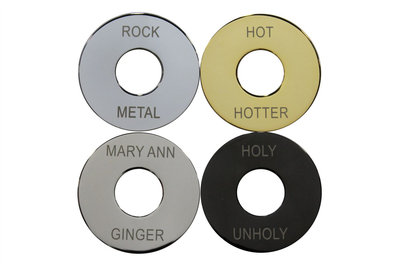 Custom Personalized Toggle Switch Ring Plate - Philadelphia Luthier Tools &  Supplies, LLC