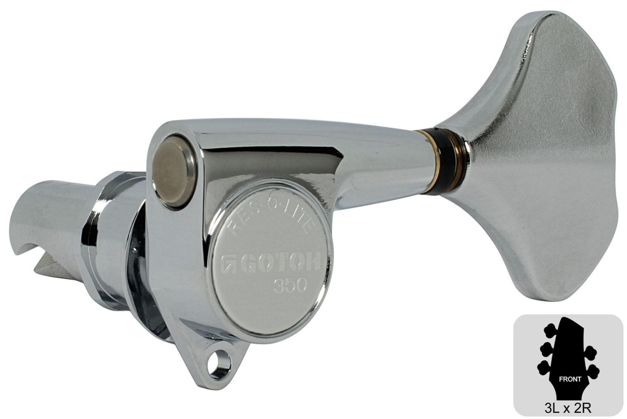 GOTOH GB350 Res-o-lite Compact Bass Tuning Machines Tuners