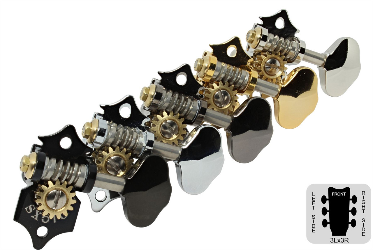 GOTOH SXN510 Open Back 3 x 3 Guitar Tuning Machines - Set