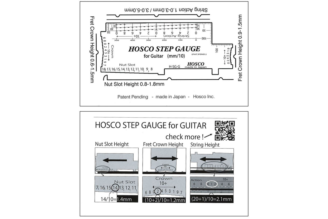 Hosco's Step Gauge for Guitar Setup Tool - Philadelphia Luthier
