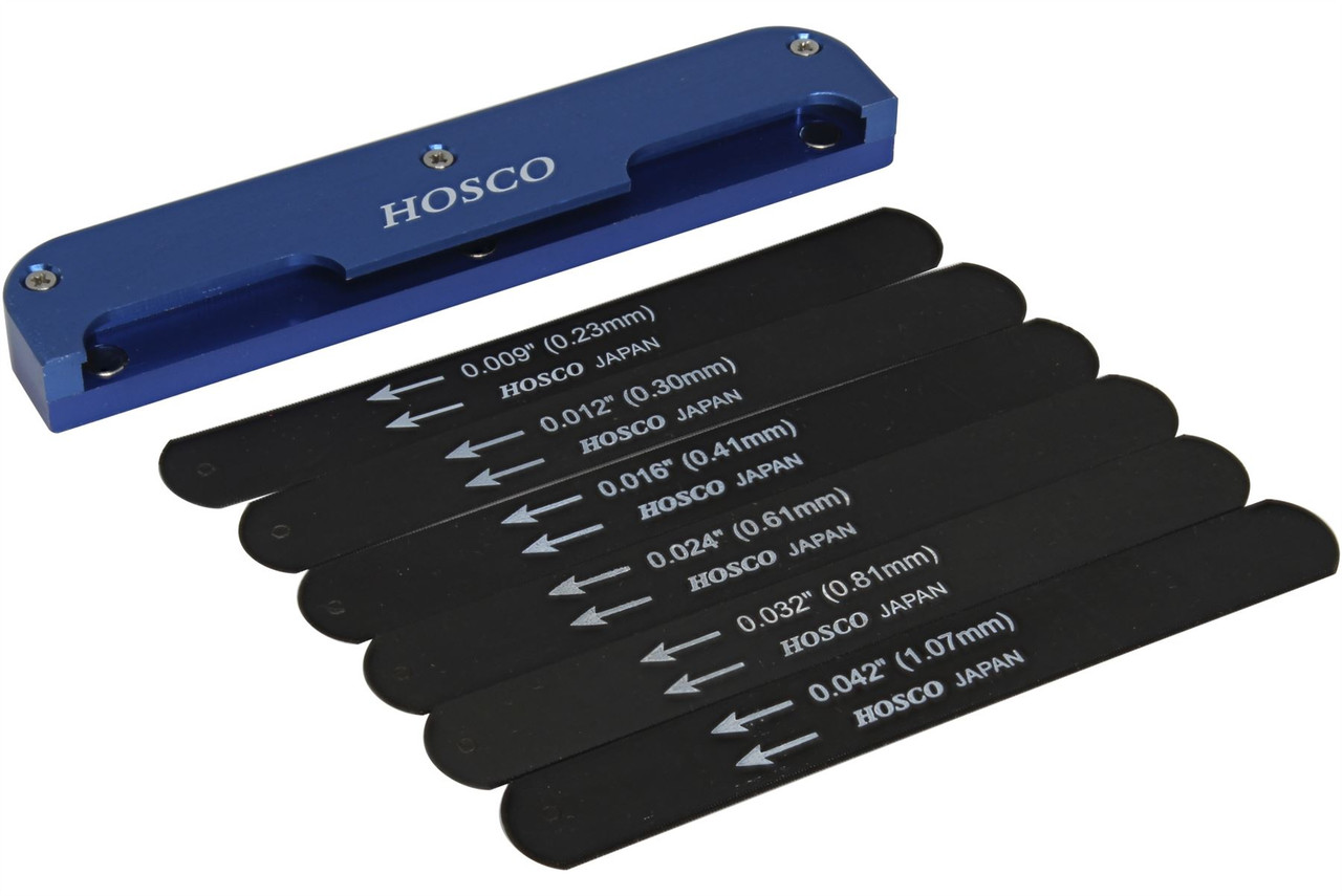 Hosco Compact Black Electric Guitar 009-042 Nut File Set w