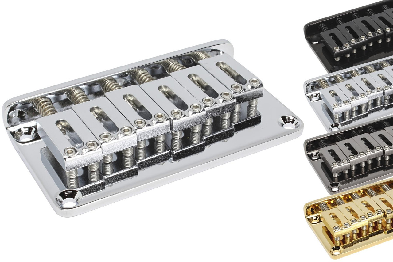 GOTOH GTC102 String Through Fixed Bridge w/ Steel Saddles