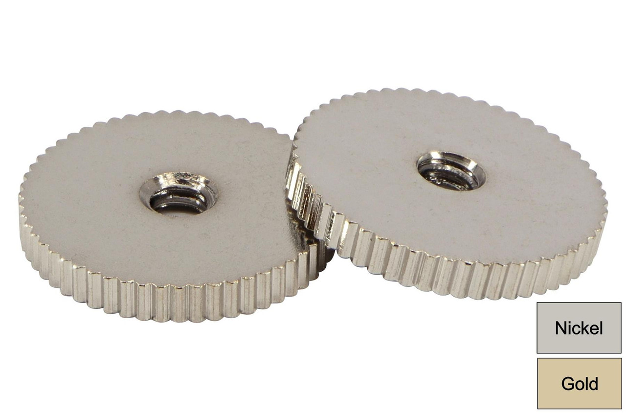 ギター DMC Bridge Thumb wheels Aged Gibson ABR-1 Bridge Vintage Thin Thumbwheels - Brass - Philadelphia