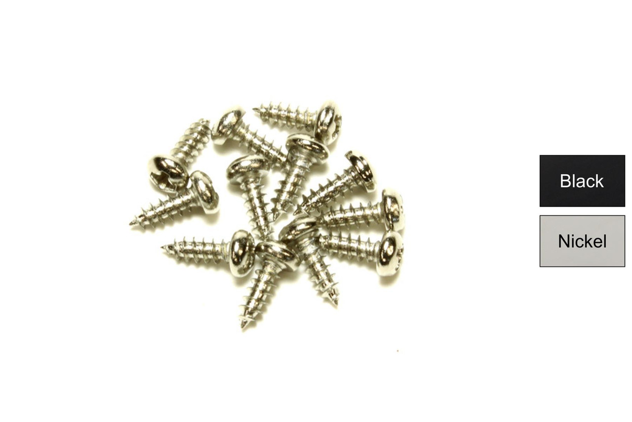 #2 x 1/4 (6.35mm) Small Truss rod cover screws for guitars - Qty 12